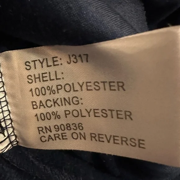 Budweiser Work Jacket Mens Size L Blue Logo American Flag Zip Fleece Lined Beer - Picture 5 of 9